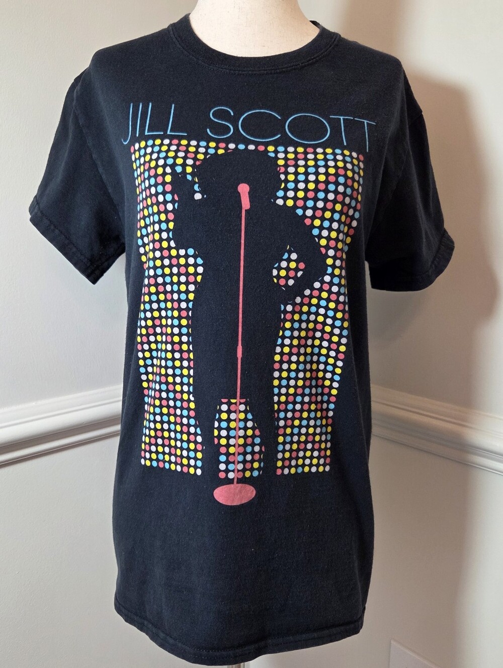 Jill Scott Summer Tour 2019 Concert Graphic Band Music Tee Black Small